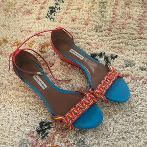 Tabitha Simmons colorful sandals 39.5